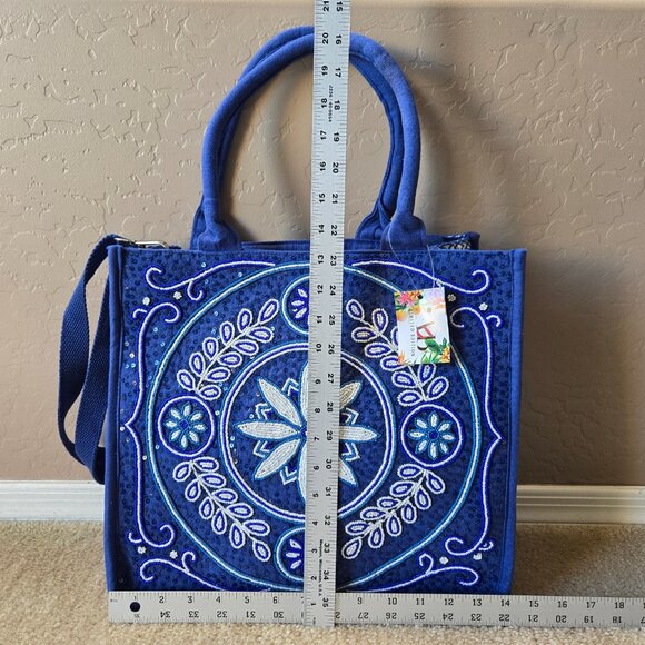 NWT Limited Edition Embellished Tote Sequined Beaded America & Beyond - Picture 5 of 12